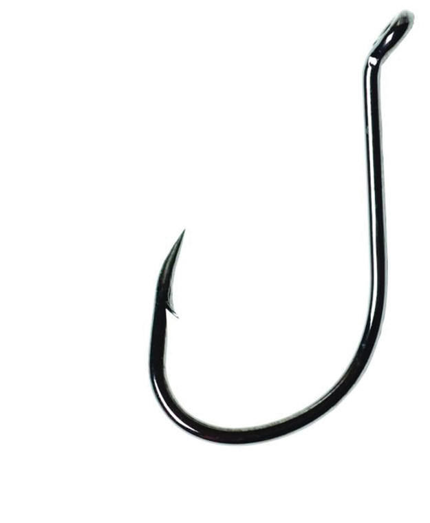 EAGLE CLAW LAZER OCTOPUS LONG SHANK OFFSET BLACK SIZE 1