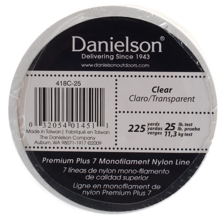 DANIELSON NYLON MONOFILAMENT CLEAR 25LB