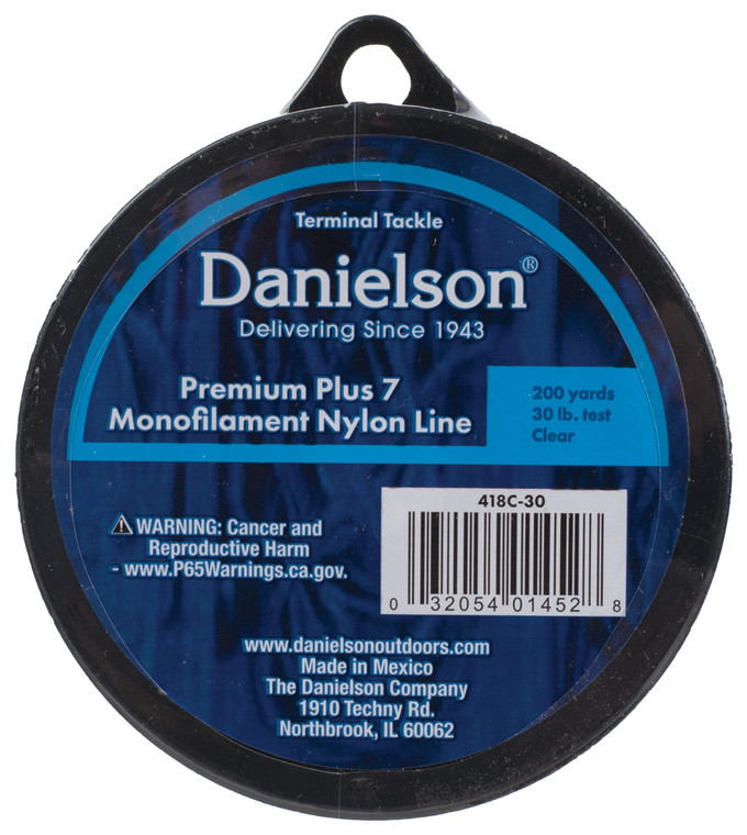 DANIELSON NYLON MONOFILAMENT CLEAR 30LB