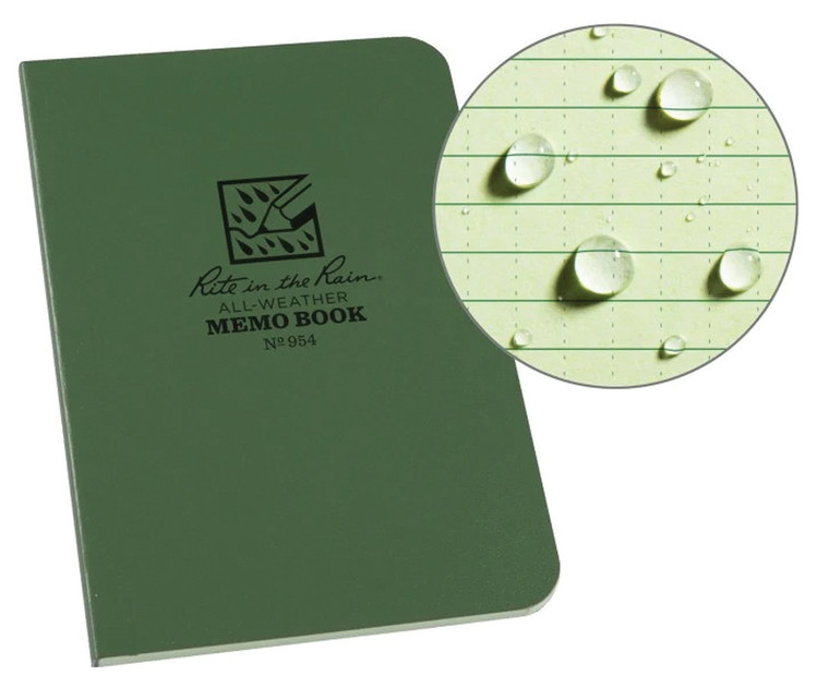 Rite In The Rain Flexbook | 3 1/2" X 5" | Green