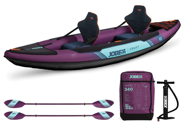 JOBE  CROFT INFLATABLE KAYAK PACKAGE | PURPLE
