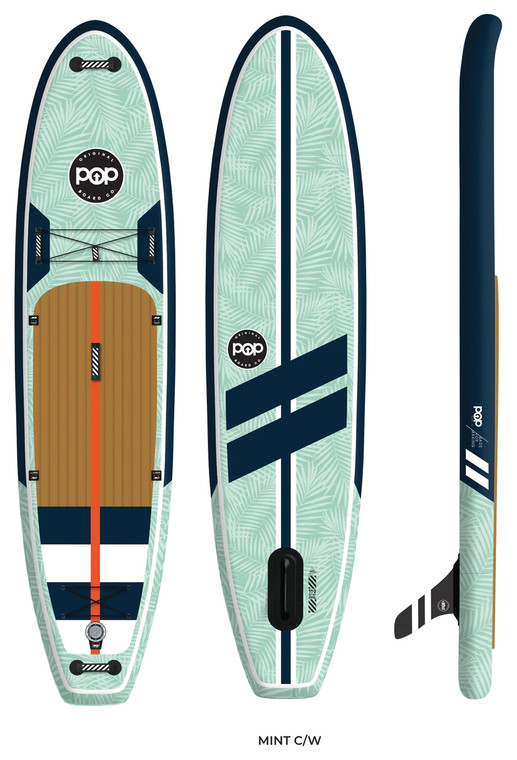 POP PADDLEBOARDS  YACHT HOPPER SUP | MINT/TEAK/BLUE | 11'0