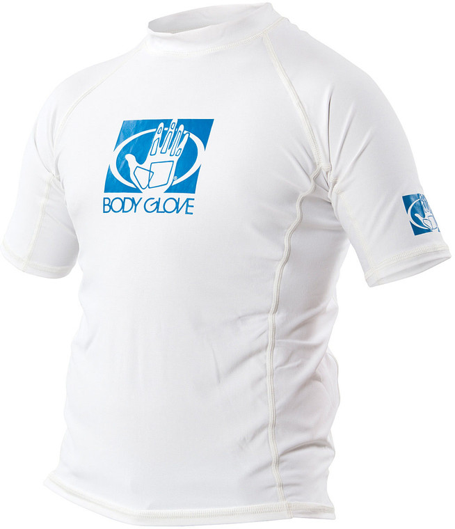Body Glove Fitted Rashguard Jr Short Sleeve | White