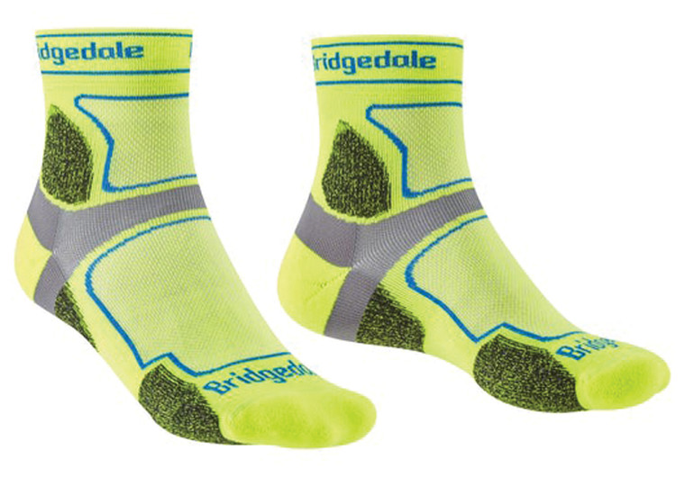 Bridgedale Trail Run Ultralight 3/4 Crew Coolmax | Yellow