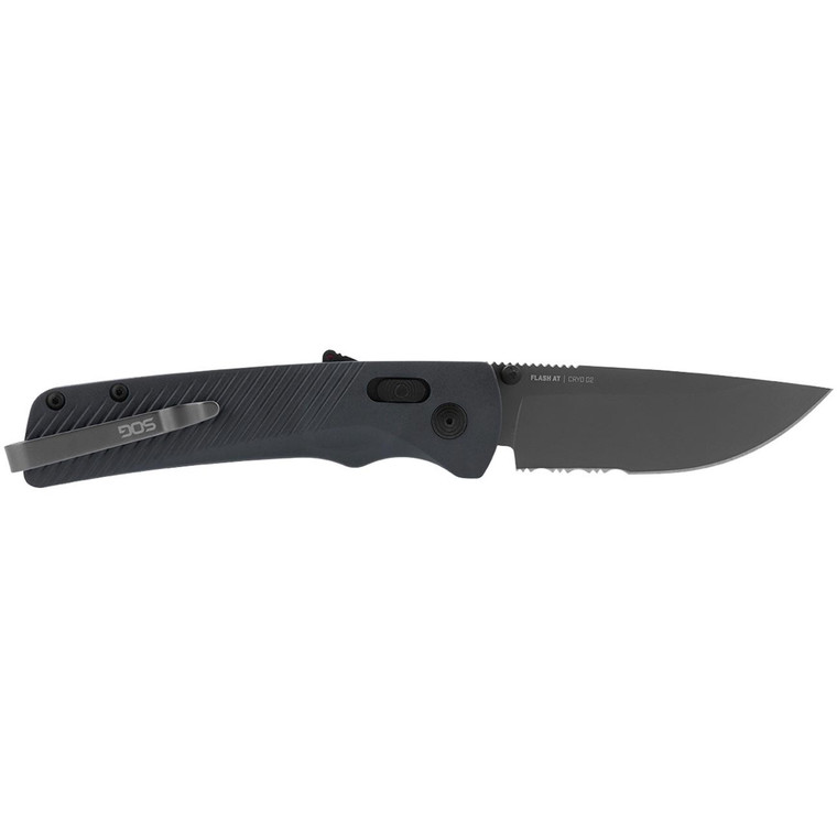 Sog Flash At 3.45" | Folding Pocket Knife | Blackout