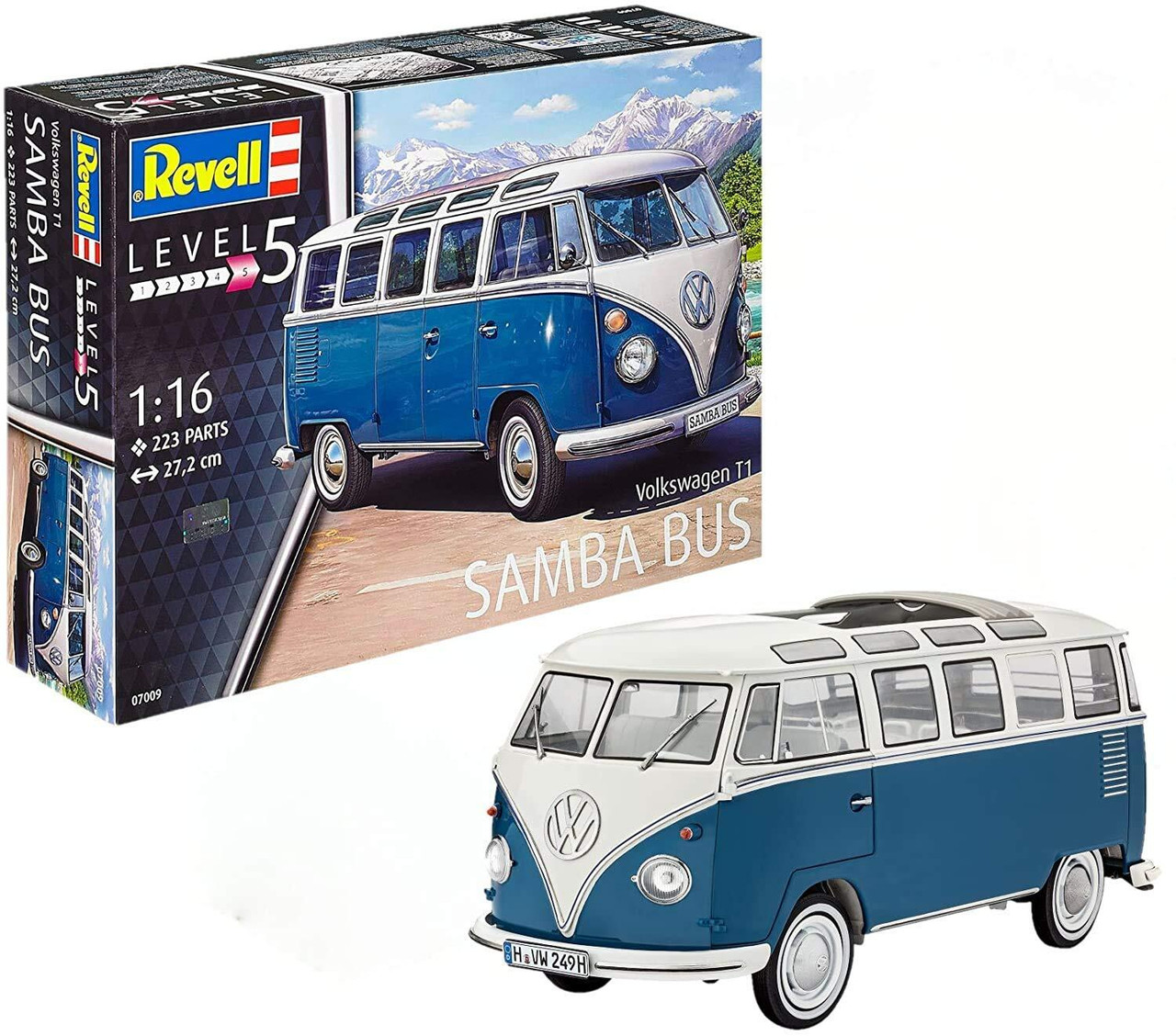 自動車 Revell 1/16 Volkswagen T1 Samba Bus Revell 1:16 VW T1 Samba Bus - Hobbyrama