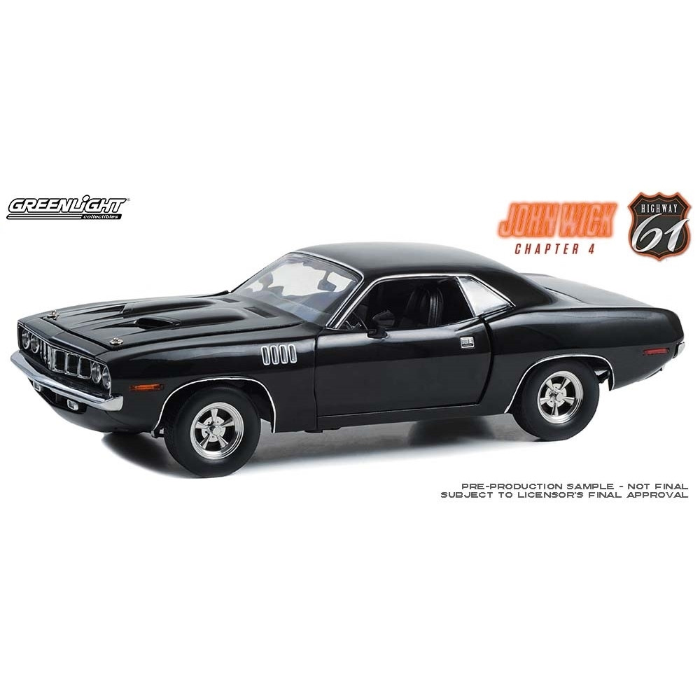 Greenlight 1:18 1971 Plymouth Cuda - John Wick Chapter 4 - Hobbyrama