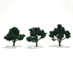 Woodland Scenics Trees Dark Green 3"-4"