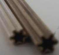 K & S Precision Metals Brass Star Tube (Small) .014"
