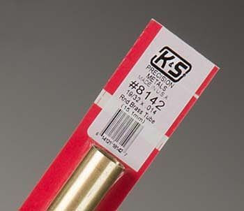 K & S Precision Metals Round Brass Tube 19/32"