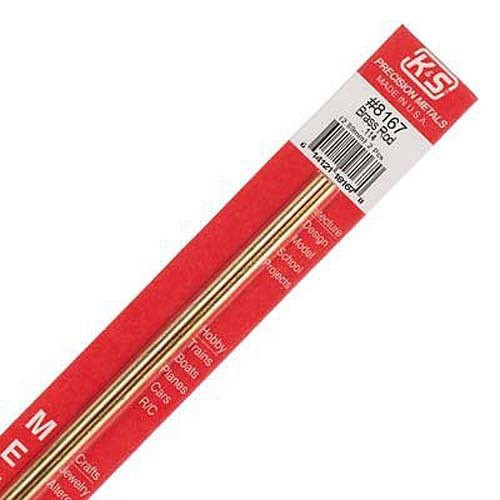 K & S Precision Metals Brass Rod .114 x 12