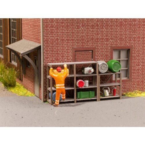 Noch HO Industrial Shelves 6 Pieces