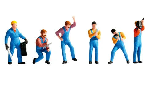 Noch HO Model Figures - Auto Mechanics