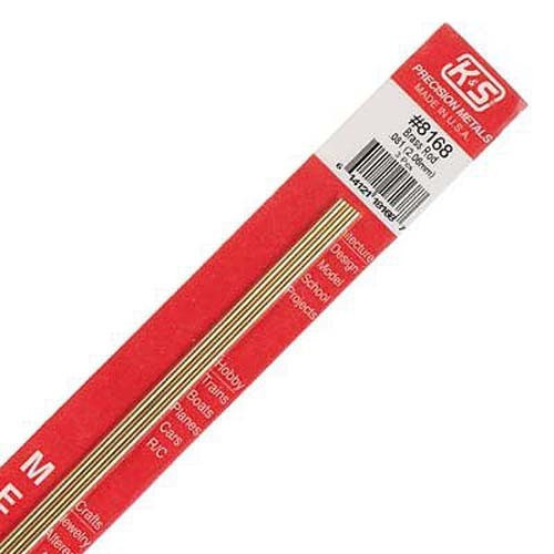 K & S Precision Metals Round Brass Rod .081"