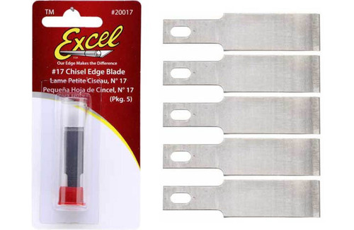 Excel #17 Chisel Edge Blades x5