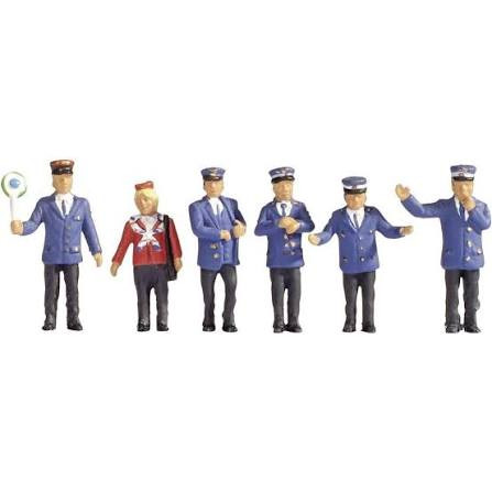 Noch HO Model Figures - German Railway Officials