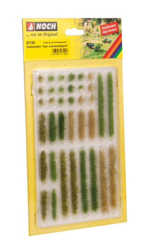 Noch Grass Strips Light/Dark Green