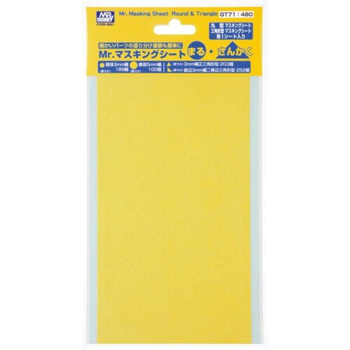 Mr Hobby Masking Sheet-Round/Triangular
