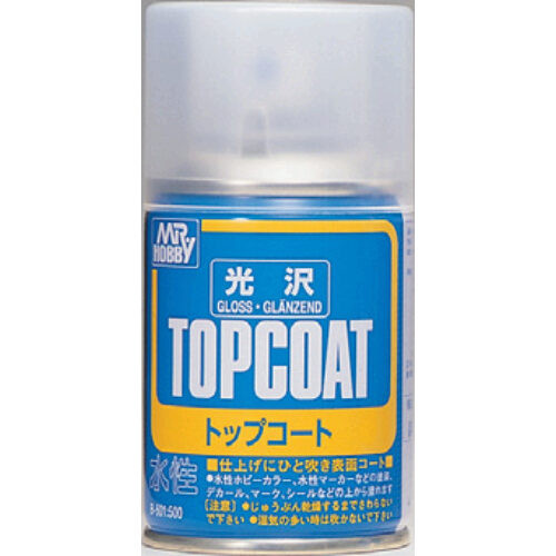 Mr Hobby Mr.Topcoat Gloss Clear Spray