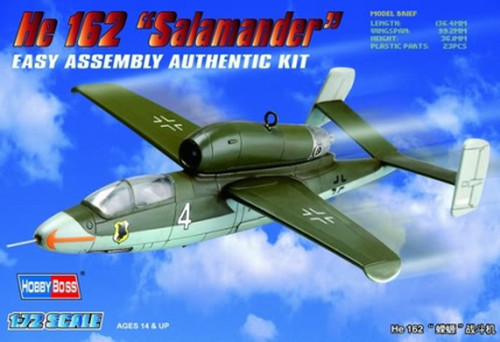 HobbyBoss 1:72 He162 Salamander