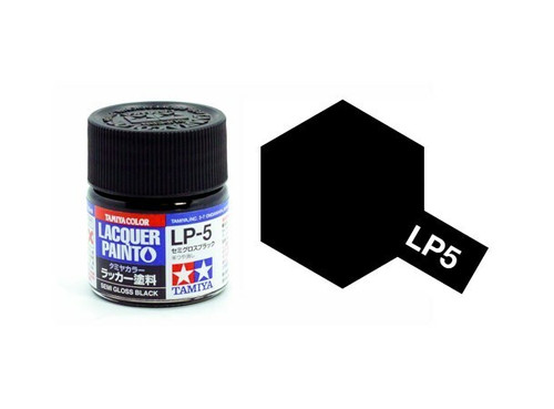 Tamiya LP5 Lacquer Semi Gloss Black