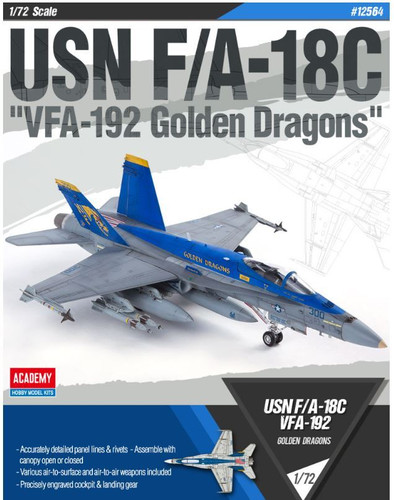 Academy 1:72 USN F/A-18C Gold.Dragons