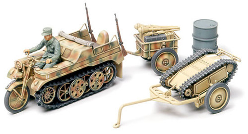 Tamiya 1:48 Kettenkraftrad w/Cart