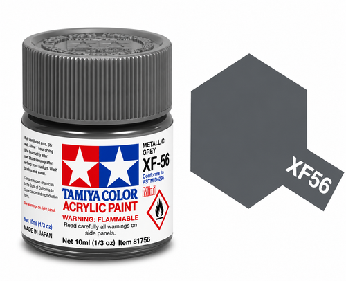 Tamiya Acrylic XF56 Metallic Grey (F)