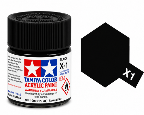Tamiya Acrylic X1 Black (G)