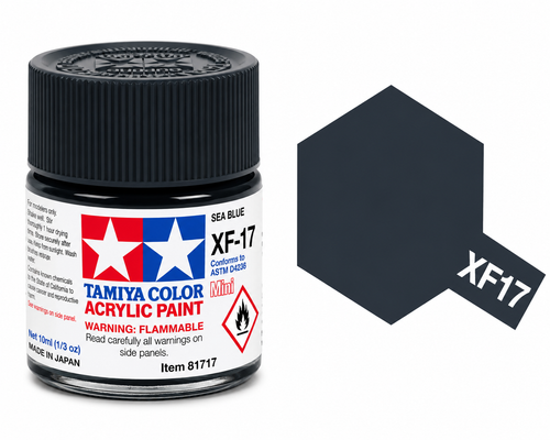 Tamiya Acrylic XF17 Sea Blue (F)