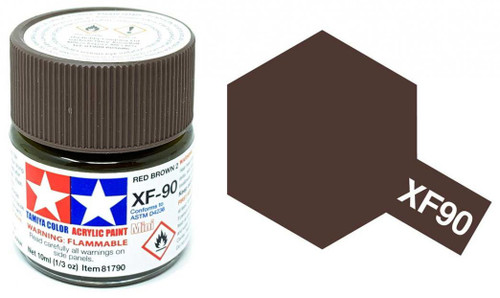 Tamiya Acrylic XF90 Red Brown 2 (F)