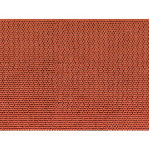 Noch HO Cardboard Sheet Tile Red