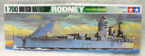 Tamiya 1:700 Battleship Rodney