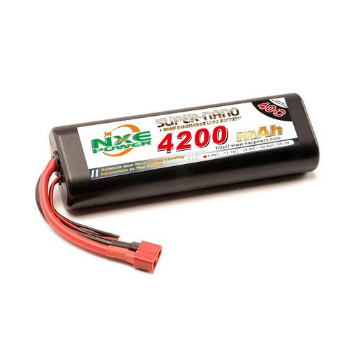 NXE 4200mAh 7.4v 40C Round HC LiPo