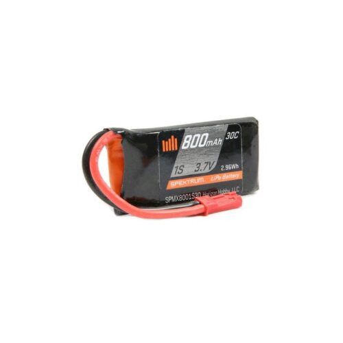 Spektrum 800mAh 1S 3.7v 30C LiPo w/JST