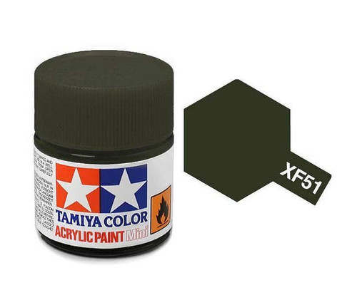 Tamiya Acrylic XF51 Khaki Drab (F)