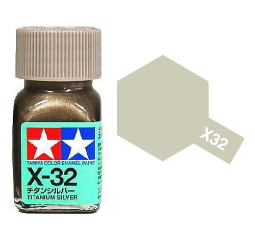 Tamiya Enamel X32 Titanium Silver (G)