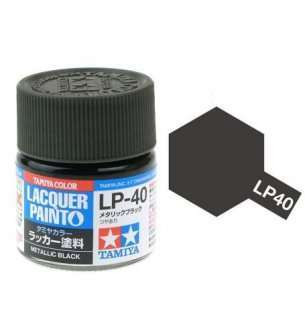 Tamiya LP40 Lacquer Metallic Black