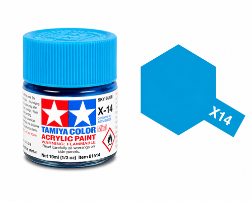 Tamiya Acrylic X14 Sky Blue (G)