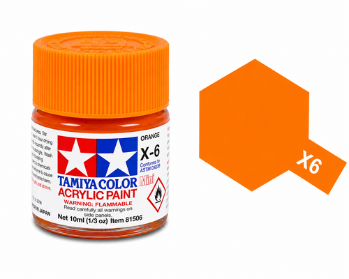 Tamiya Acrylic X6 Orange (G)