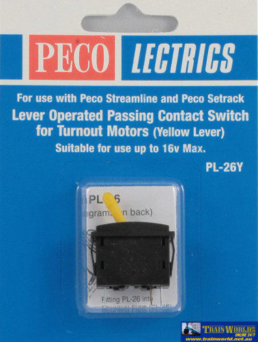 Peco Yellow Passing Contact Switch