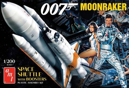 AMT 1:200 James Bond Moonraker Space Shuttle with Boosters Plastic Model Kit