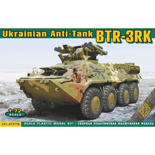 Ace Model 1:72 BTR-3RK Ukrainian Anti-Tank Vehicle Plastic Model Kit