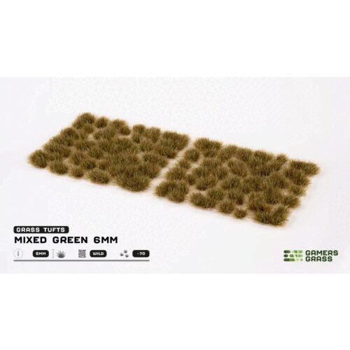 Gamers Grass Mixed Green 6mm Grass Tufts