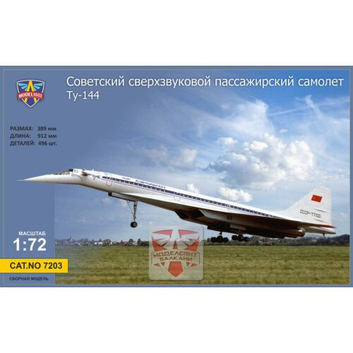 Modelsvit 1:72 Tupolev Tu-144 Supersonic