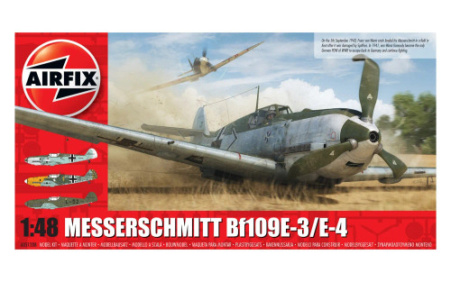 Airfix 1:48 Messerschmitt Bf109E-3/E-4 Plastic Model Kit