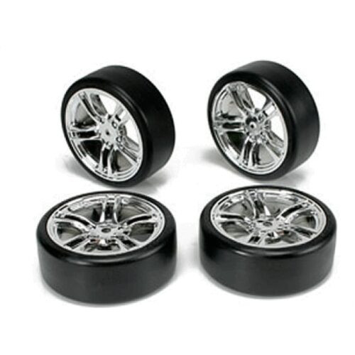 Team Magic ED4 Drift Tyre & Rim FogSilver