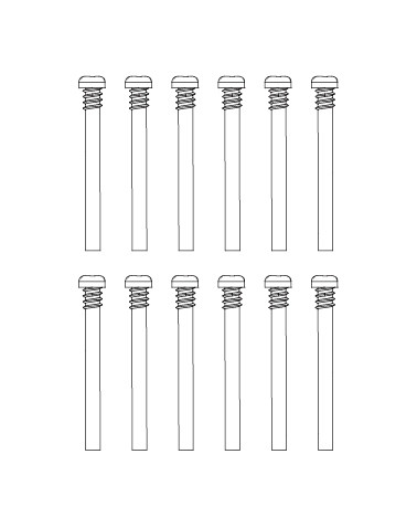 MJX Round Head Half Thread Screws