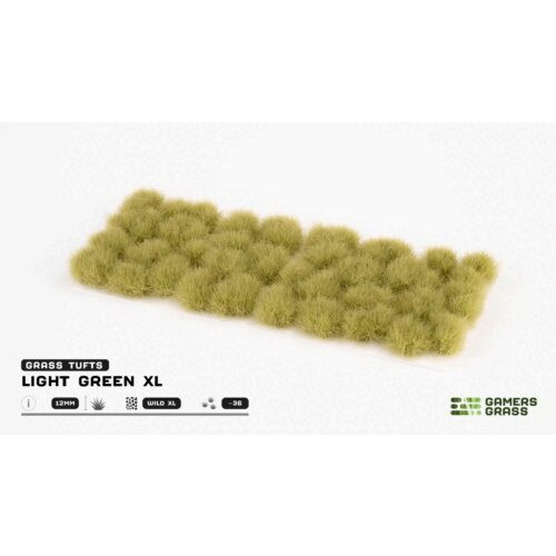 Gamers Grass Light Green XL 12mm Grass Tufts