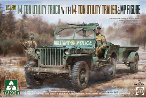 Takom 1:35 US Utility Truck+Trailer